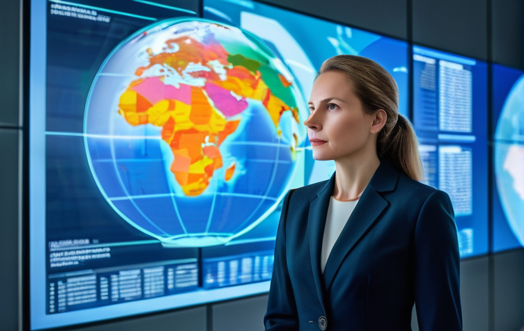 규제준수 업무의 동향과 발전 - **Prompt:** A diverse group of young and experienced Russian business professionals, dressed in mode...