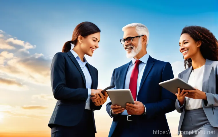 규제준수 업무와 관련된 중요 법률 - **Prompt:** "A vibrant, panoramic image of a modern, diverse business team, comprising men and women...