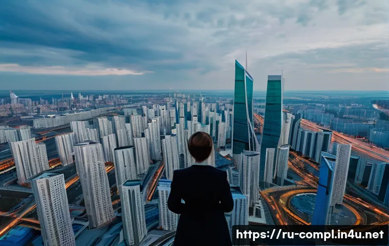 규제준수 실무에서의 법적 이슈 - A determined Russian business executive, a woman in her late 30s, is navigating a complex, labyrinth...