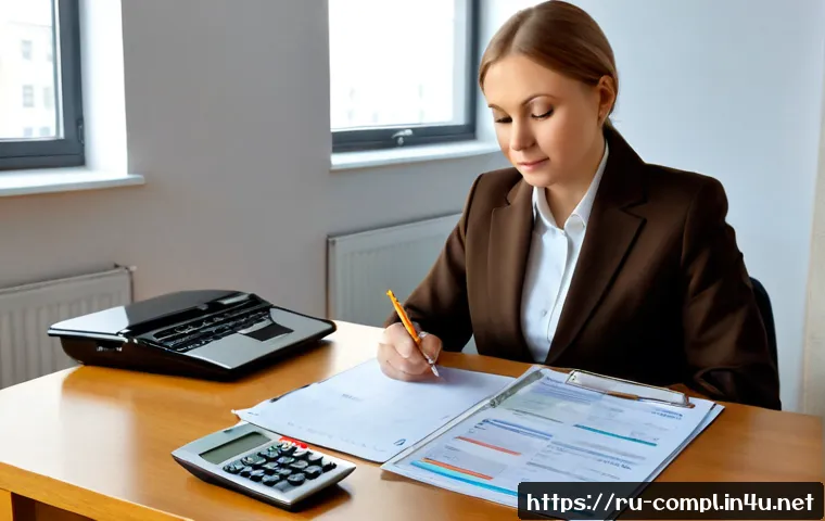 규제준수 자격시험에서의 주요 합격 포인트 - Photorealistic compliance certification exam preparation scene for a Russian professional, middle-ag...
